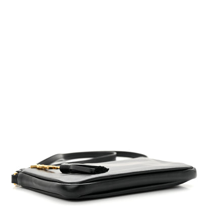 Saint Laurent Calfskin Monogram Phone Pouch Crossbody Bag Black 4 of 10
