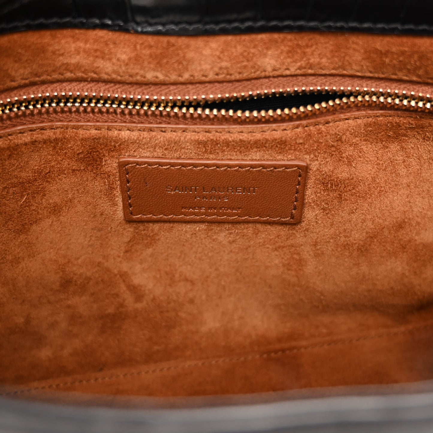 Calfskin Crocodile Embossed LE 5 A 7 Hobo Black