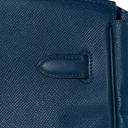 Hermes Epsom Birkin 35 Bleu Izmir 11 of 36