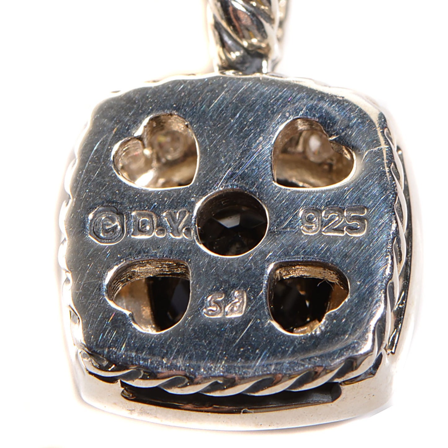 Sterling Silver Diamond Black Onyx 7mm Petite Albion Necklace