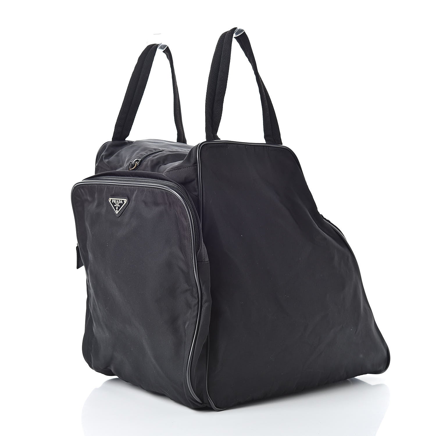 Prada Tessuto Nylon Top Handle Bag Black 3 of 14