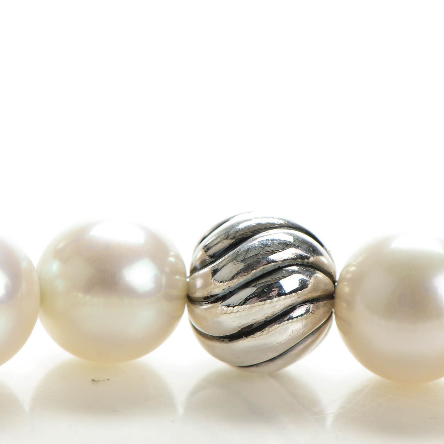 Sterling Silver Pearl 8mm Spiritual Bead Bracelet