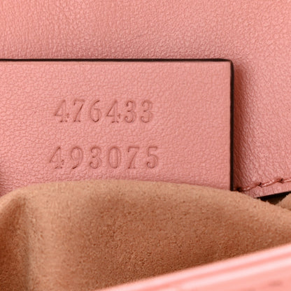Gucci Calfskin Matelasse Super Mini GG Marmont Shoulder Bag Wild Rose 7 of 10