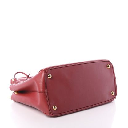 Prada Saffiano Small Galleria Double Zip Tote Fuoco 5 of 12