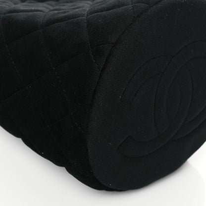 Chanel Velvet Quilted Pearl Crush Drawstring Bag Black 10 of 11
