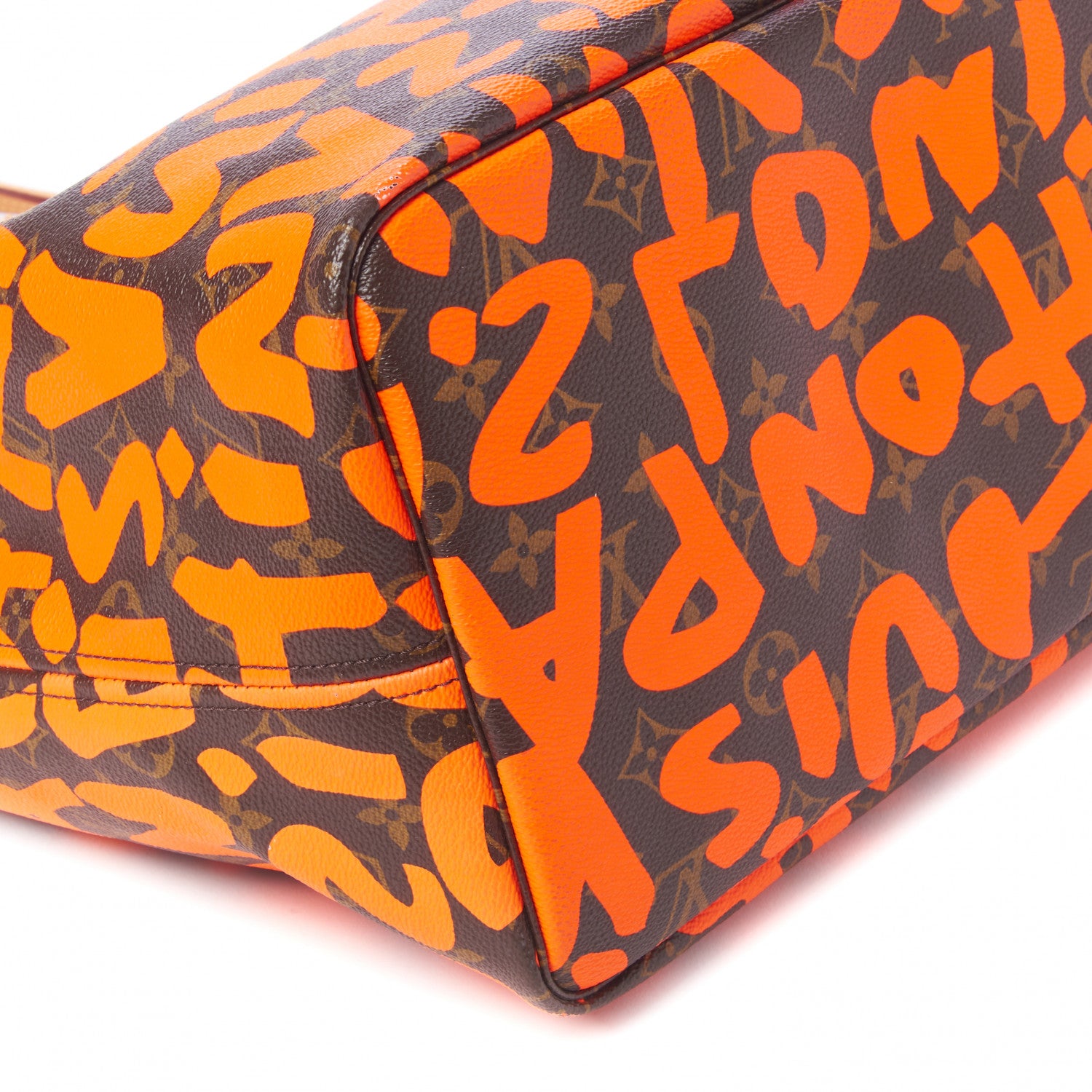 Louis Vuitton Monogram Graffiti Neverfull GM Orange 6 of 9