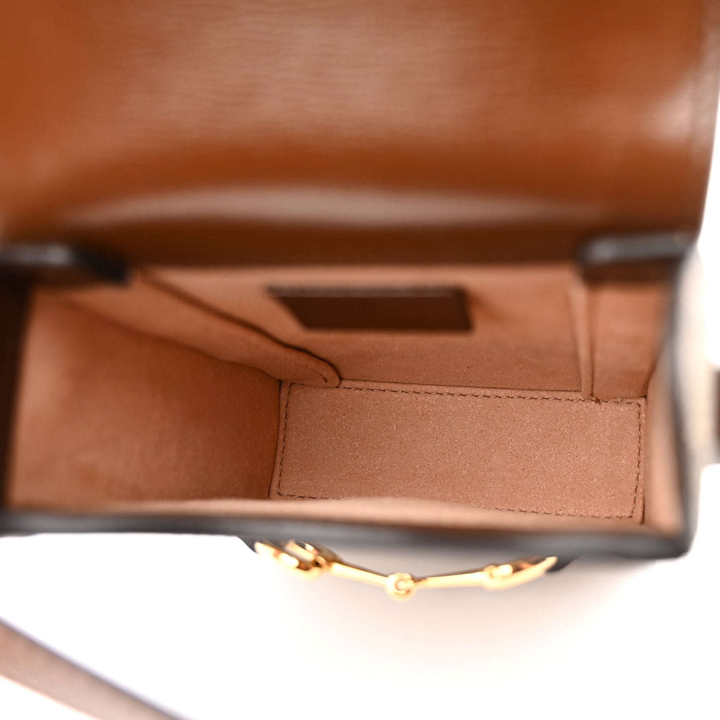 GG Supreme Monogram Mini Horsebit 1955 Crossbody Bag Beige Brown Sugar