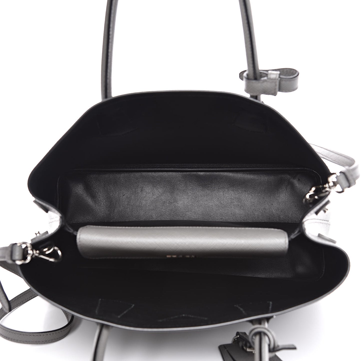 Saffiano Cuir Medium Double Bag Marmo