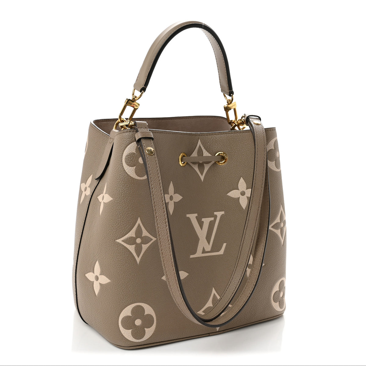 Louis Vuitton Empreinte Monogram Giant Neonoe MM Tourterelle Creme 3 of 11