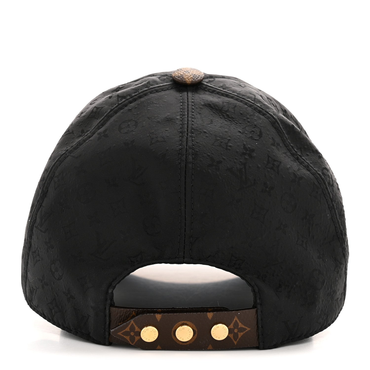 Louis Vuitton Polyester Silk Monogram Cap Ou Pas Cap Mini L Black 6 of 12