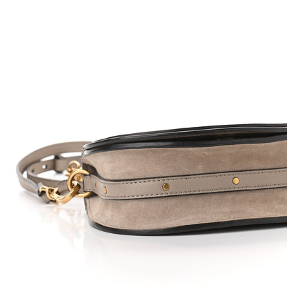 Chloe Calfskin Suede Small Nile Bracelet Bag Motty Grey 7 of 7