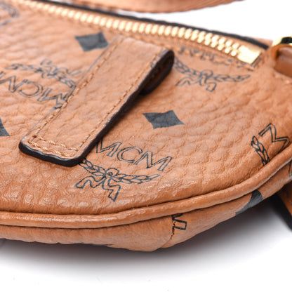 MCM Visetos Small Crossbody Belt Bag Cognac 27 of 27