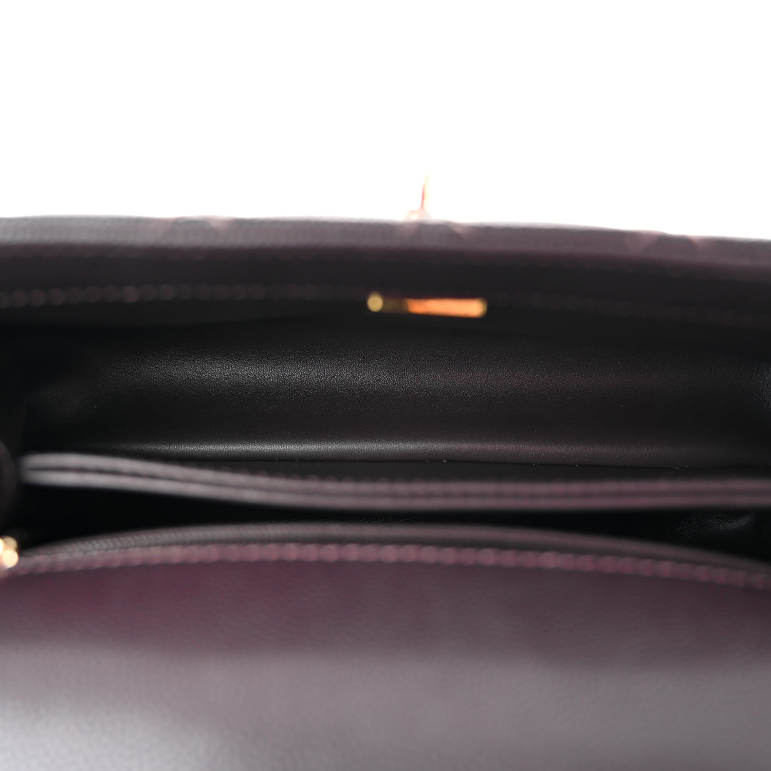 Chanel Caviar Quilted Lizard Embossed Mini Coco Handle Flap Dark Brown 5 of 11