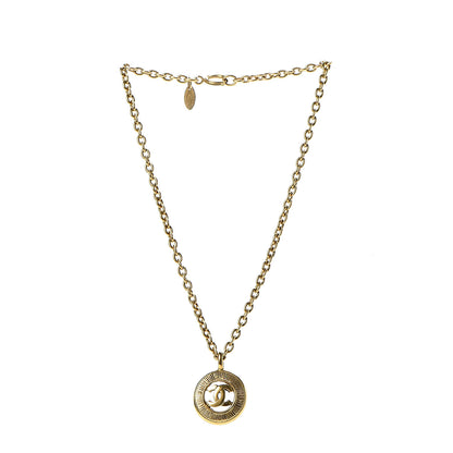 Chanel CC Medallion Chain Necklace Gold 3 of 5