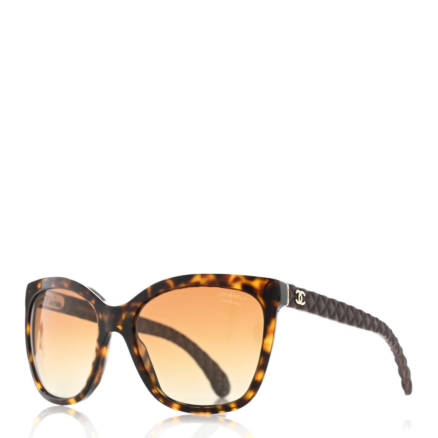 Acetate Quilted Polarized Butterfly CC Sunglasses 5288-Q Tortoise