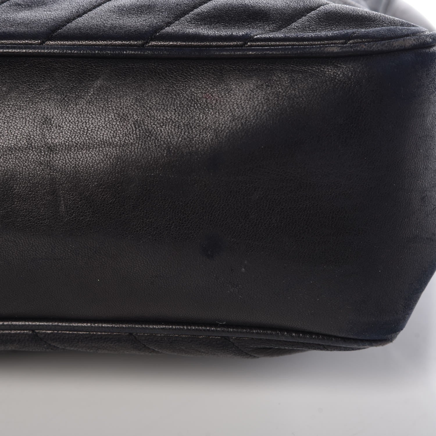 Chanel Lambskin Chevron Quilted Tote Black 10 of 16