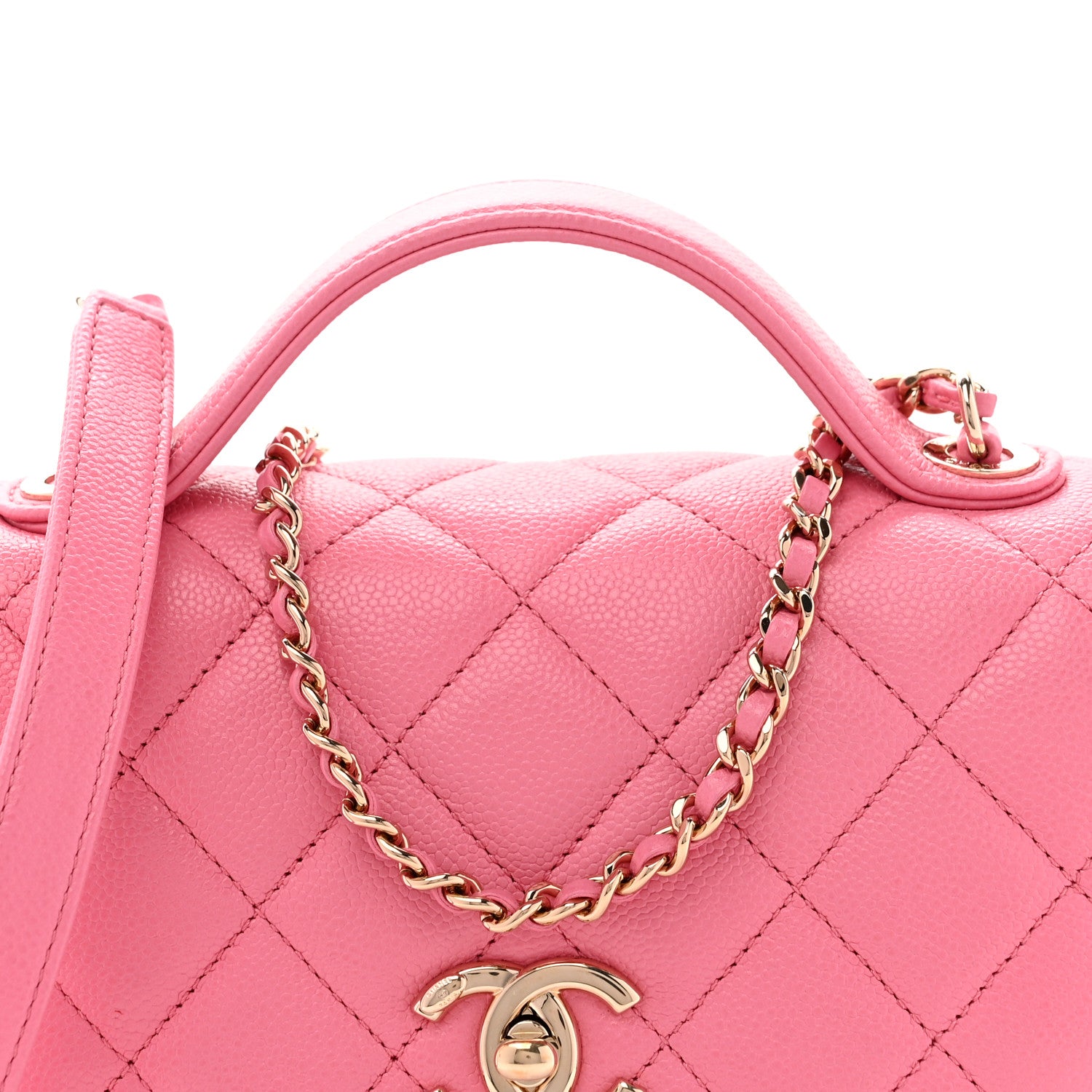 Chanel Caviar Quilted Small Business Affinity Flap Pink 8 of 10