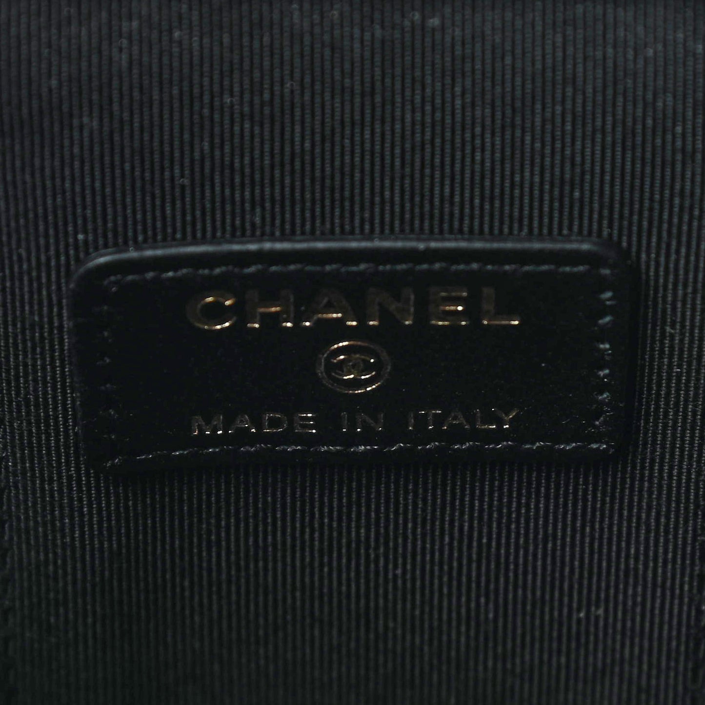 Lambskin Quilted My Chanel Lady Vanity Case With Chain Black