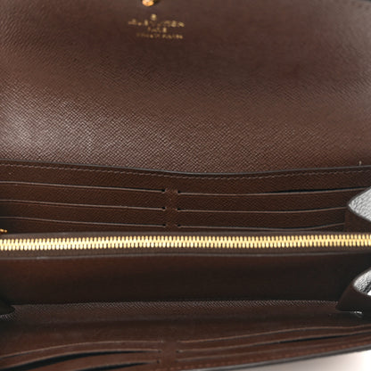 Louis Vuitton Damier Ebene Normandy Wallet Black 5 of 7