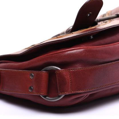 Christian Dior Calfskin Medium Gaucho Double Saddle Red 6 of 16