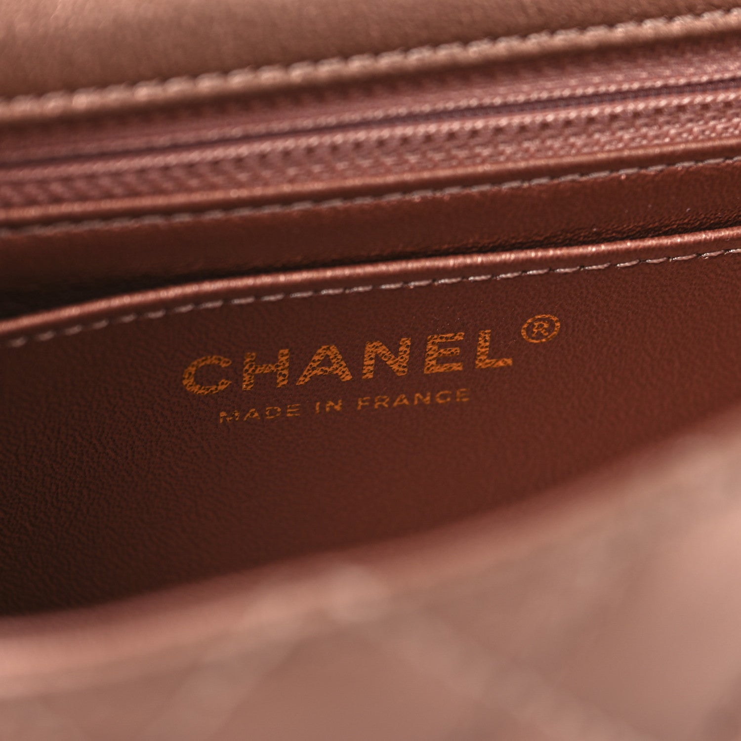 Chanel Metallic Grained Calfskin Quilted 2.55 Reissue Mini Flap Copper Pink 6 of 10