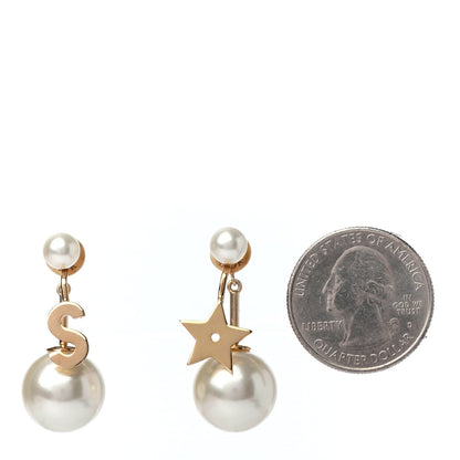 Christian Dior Pearl My ABCDior Tribale Earrings Gold 2 of 4