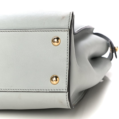 Fendi Vitello Seta Ribbon Medium Peekaboo Iconic Satchel Opale 10 of 11
