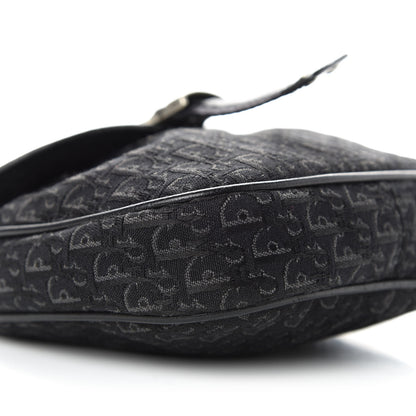 Christian Dior Monogram Crossbody Bag Black 6 of 8