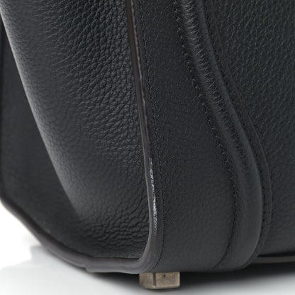 Celine Drummed Calfskin Micro Luggage Black 13 of 14