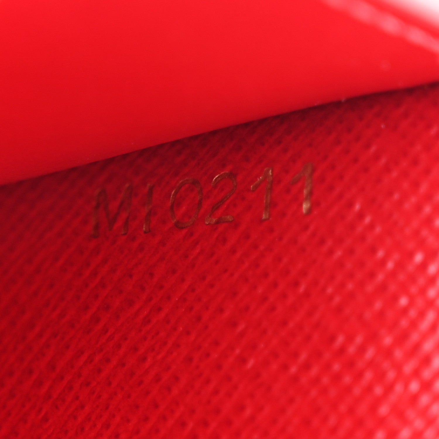 Louis Vuitton Damier Ebene Victorine Wallet Red 7 of 12