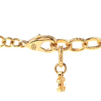 Chanel ID Dog Tag Charm Necklace Gold 5 of 6