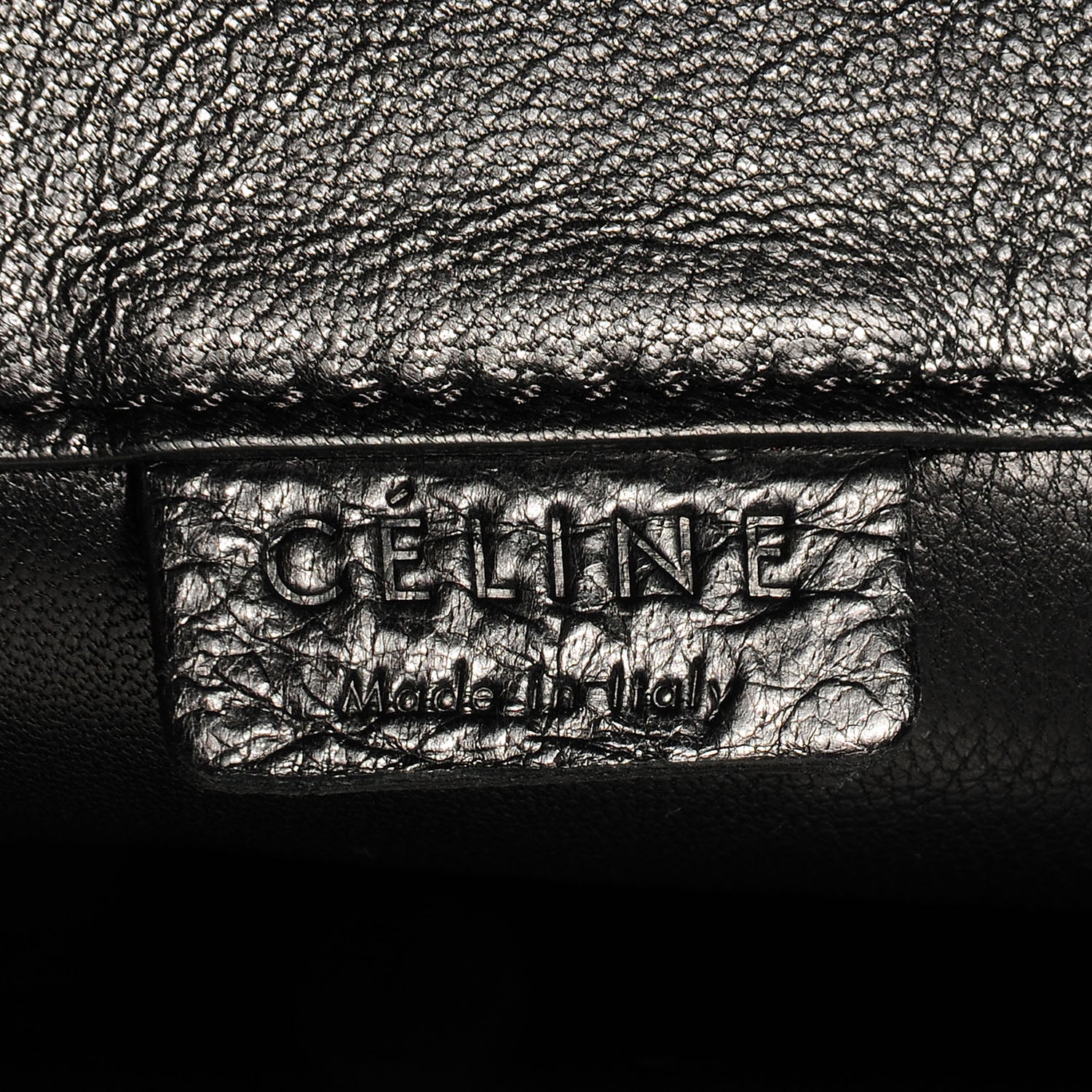 Celine Smooth Lambskin Small Vertical Zip Gusset Cabas Black 8 of 9