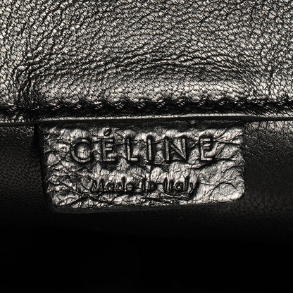 Celine Smooth Lambskin Small Vertical Zip Gusset Cabas Black 8 of 9