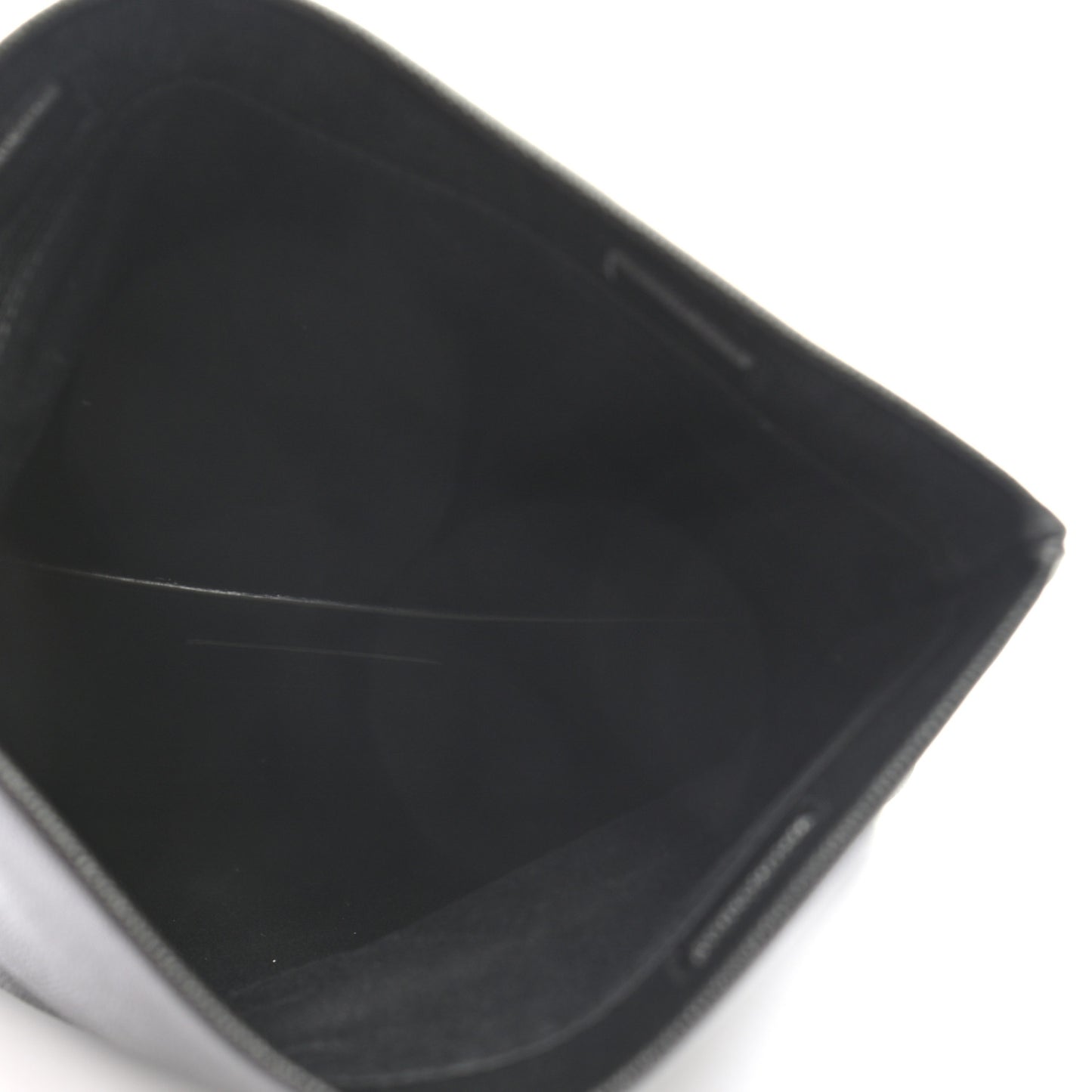 Grain De Poudre West Hollywood Monogram Fold Over Clutch Black
