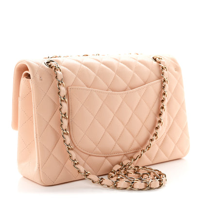 Chanel Caviar Quilted Medium Double Flap Light Pink 2 of 9