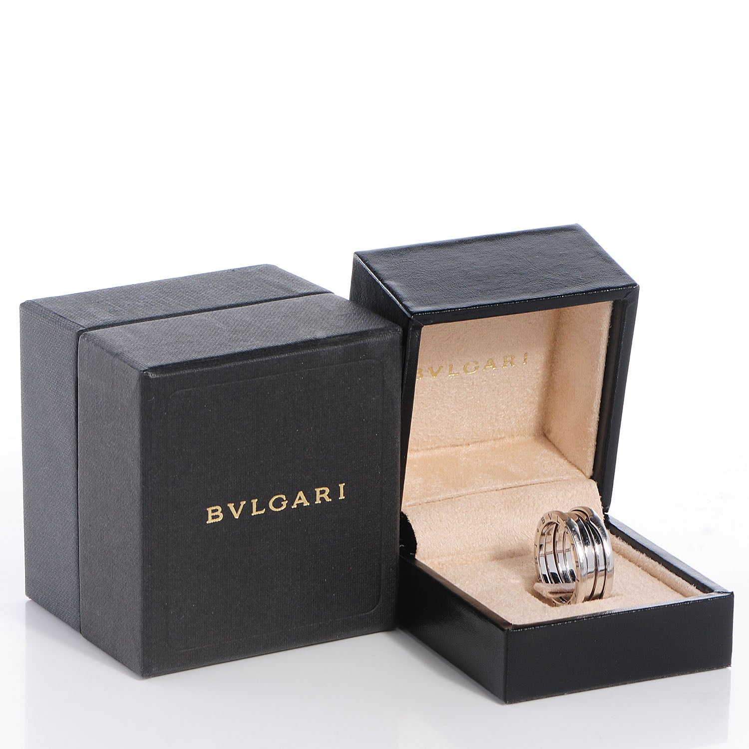 Bulgari 18K White Gold B.Zero1 Four-Band Ring 60 9 5 of 5