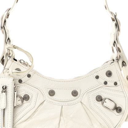 Balenciaga Agneau Arena Le Cagole Shoulder Bag XS Optic White 9 of 16