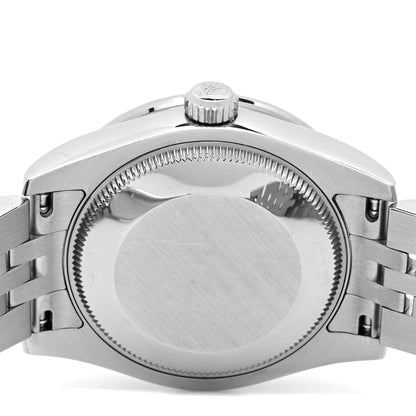 Rolex Stainless Steel 18K White Gold Diamond Mother of Pearl 31mm Oyster Perpetual Datejust Watch 178384 4 of 4