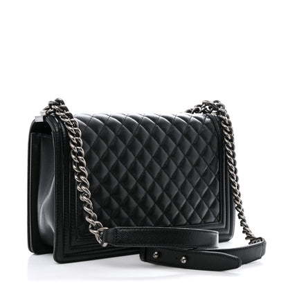 Chanel Caviar Quilted New Medium Boy Flap Black 4 of 32