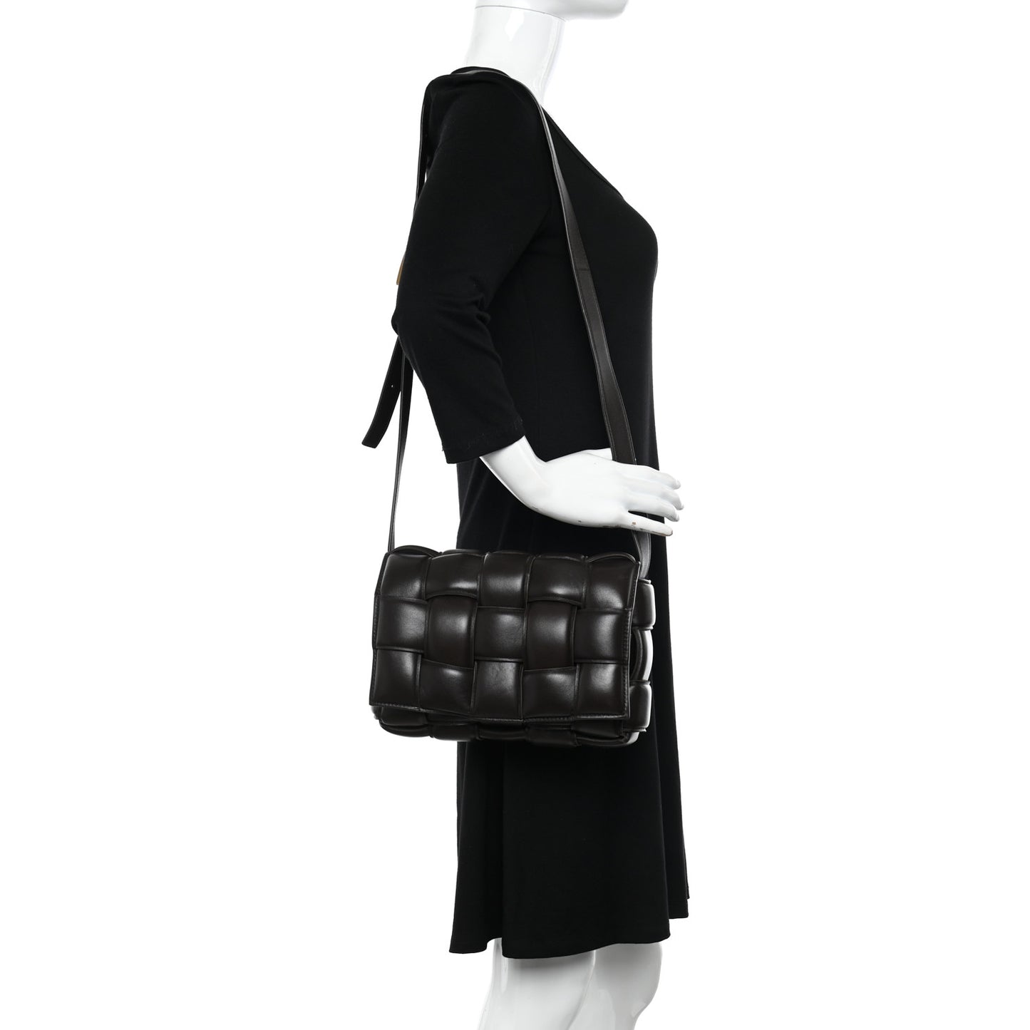 Nappa Maxi Intreccio Padded Cassette Crossbody Bag Fondant