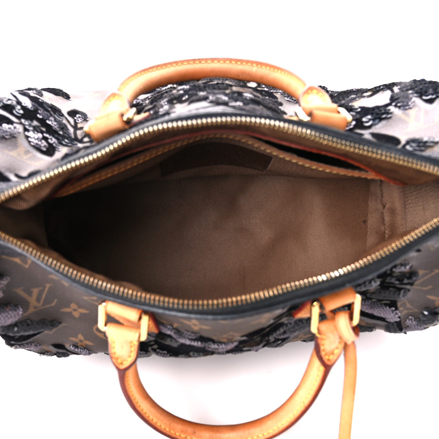 Louis Vuitton Monogram Fleur De Jais Sequins Speedy 30 5 of 14