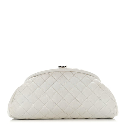 Chanel Caviar Quilted Timeless Clutch White 1 of 16
