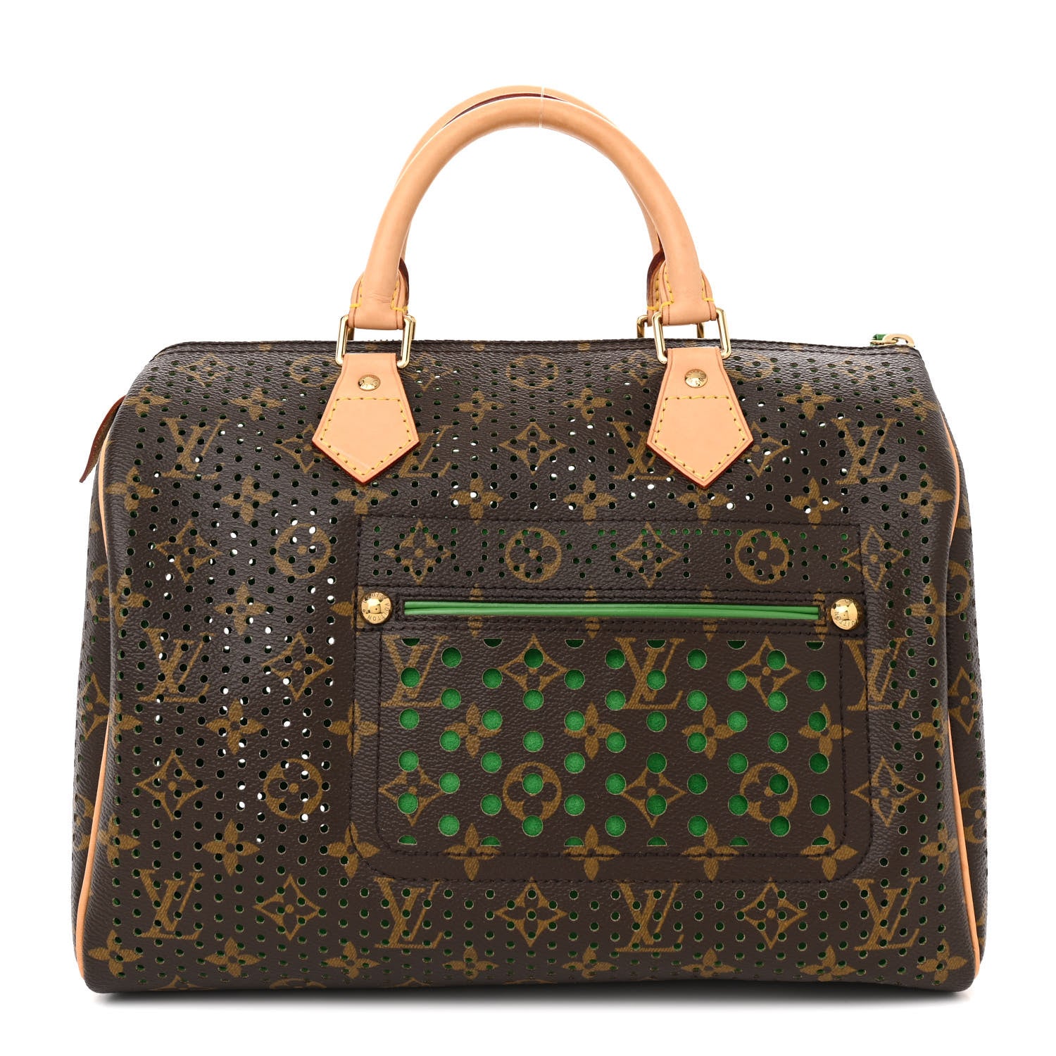 Louis Vuitton Monogram Perforated Speedy 30 Green 1 of 13