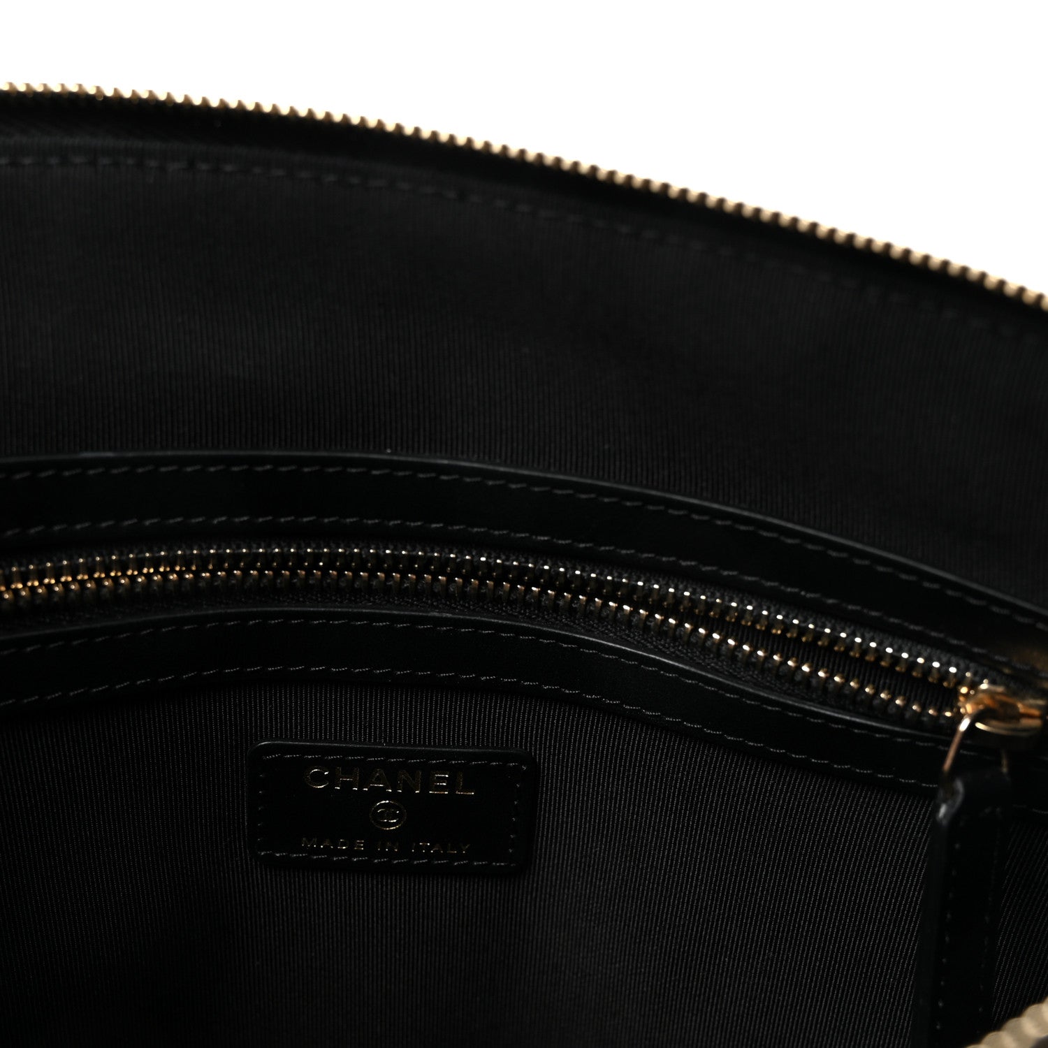 Chanel Lambskin Metallic Calfskin Quilted Crocodile Embossed Clutch 2.55 Reissue Cosmetic Case Gold 6 of 6