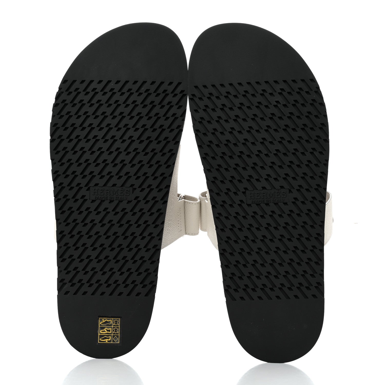 Hermes Epsom Mens Chypre Sandals 43 White 5 of 9