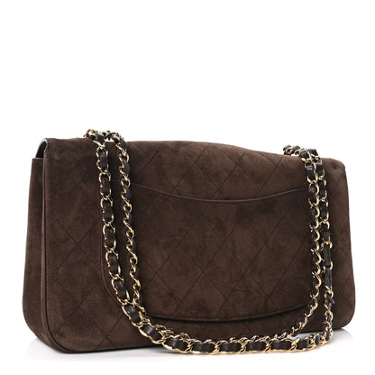 Chanel Suede Calfskin Small Souplissimo Maxi Flap Dark Brown 3 of 11