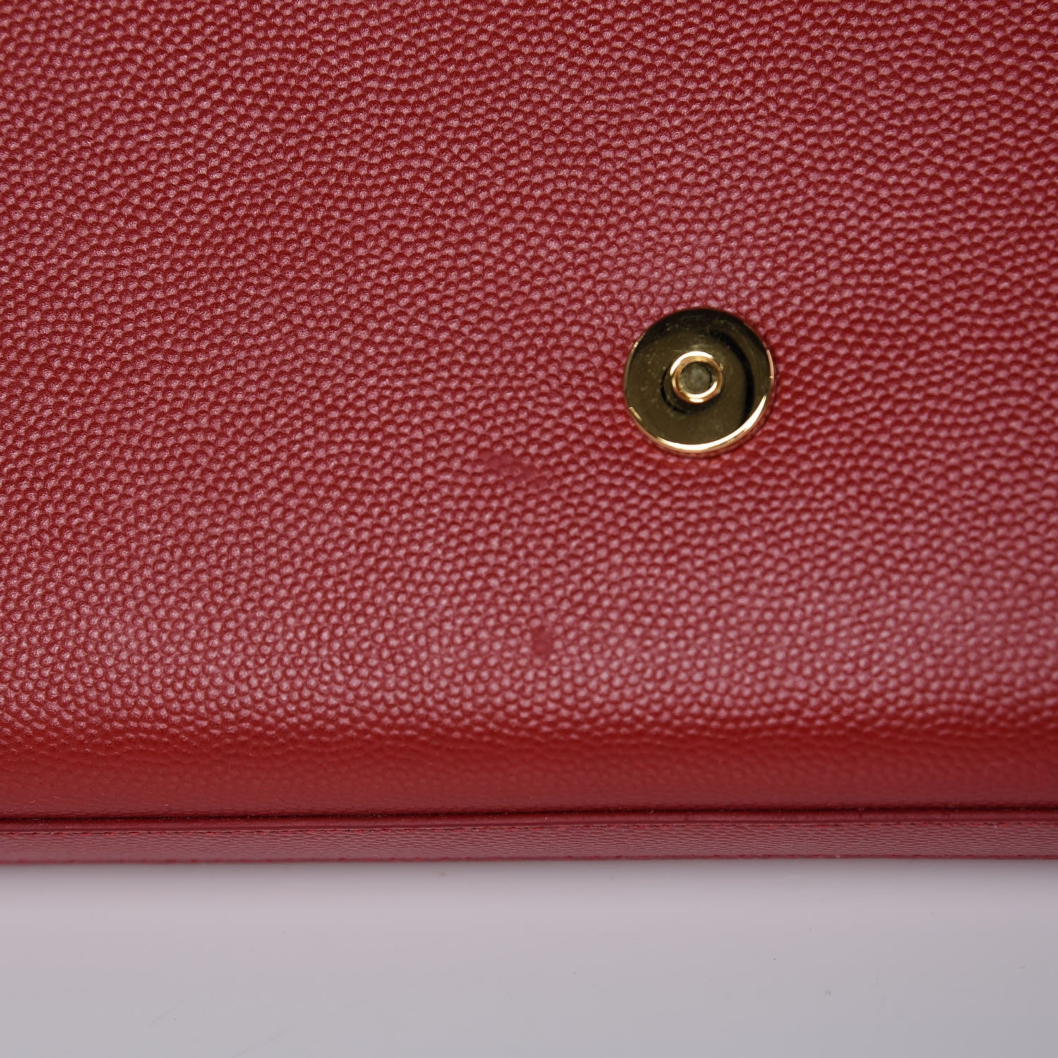 Saint Laurent Grain De Poudre Classic Monogram Cassandre Clutch New Red 10 of 10
