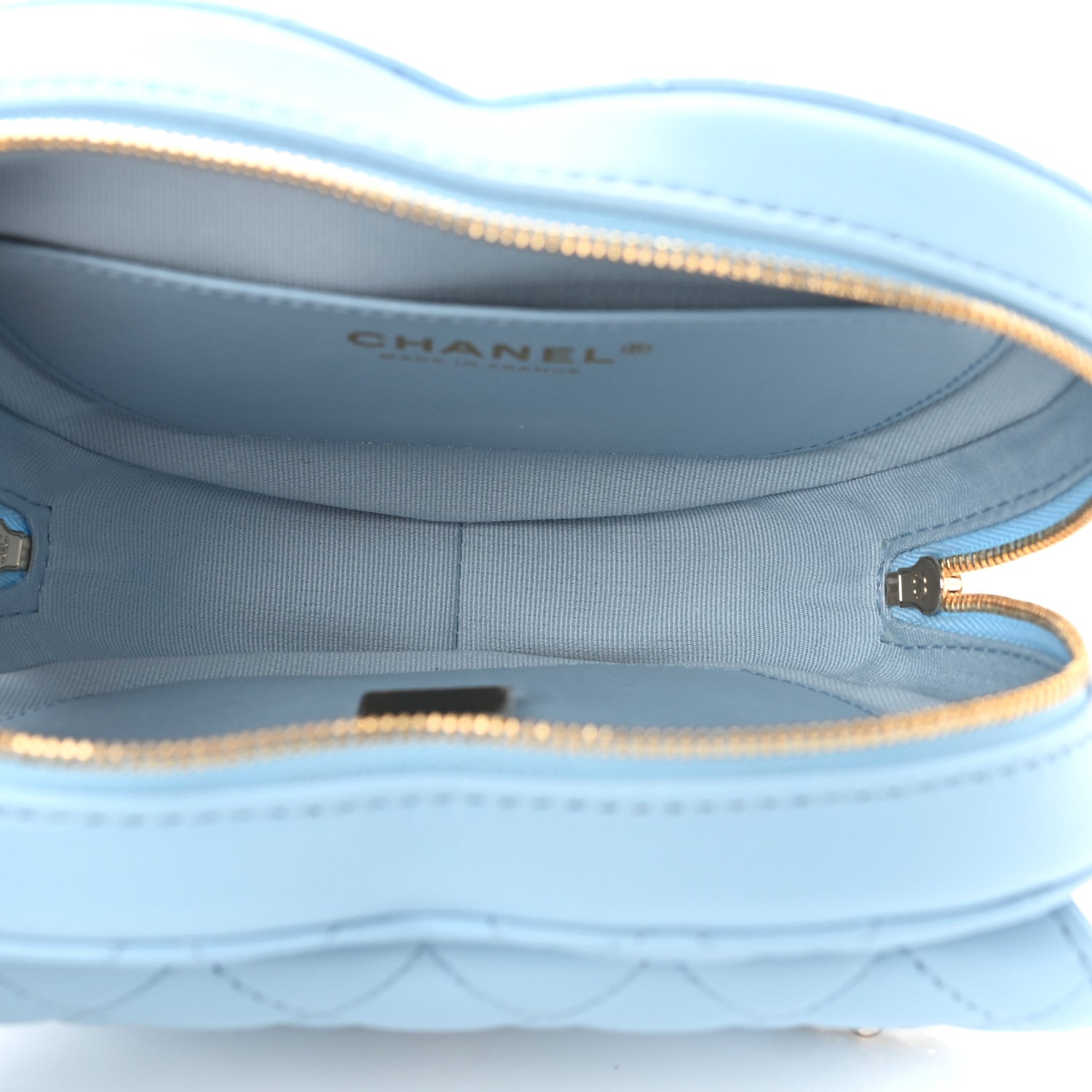 Chanel Lambskin Quilted CC In Love Heart Bag Light Blue 9 of 21