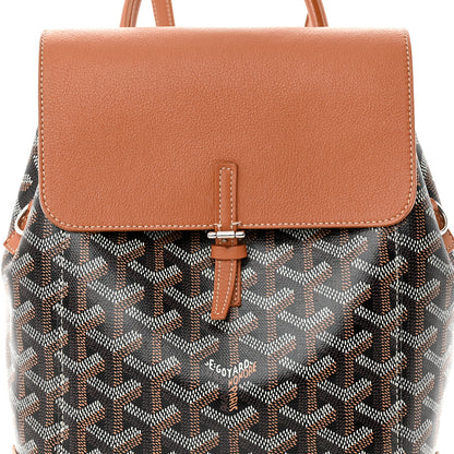 Goyard Goyardine Calfskin Mini Alpin Backpack Black Gold 7 of 9