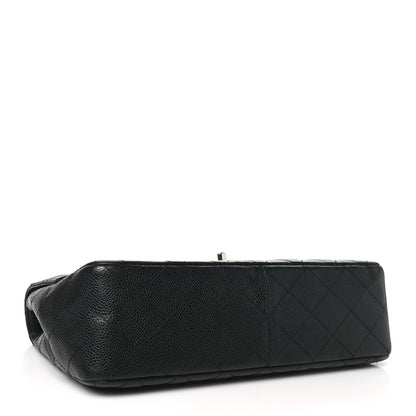 Chanel Caviar Quilted Jumbo Single Flap Black 4 of 10